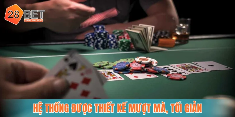 Hệ thống được thiết kế mượt mà, tối giản