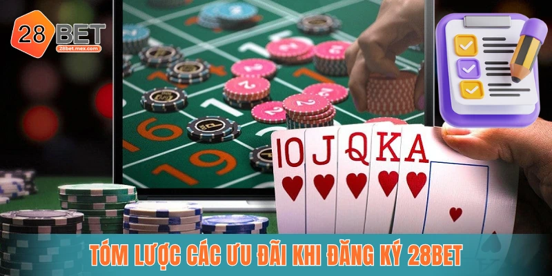Tóm lược các ưu đãi khi đăng ký 28bet